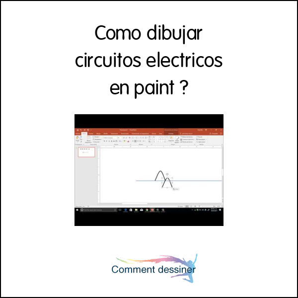 Como dibujar circuitos electricos en paint